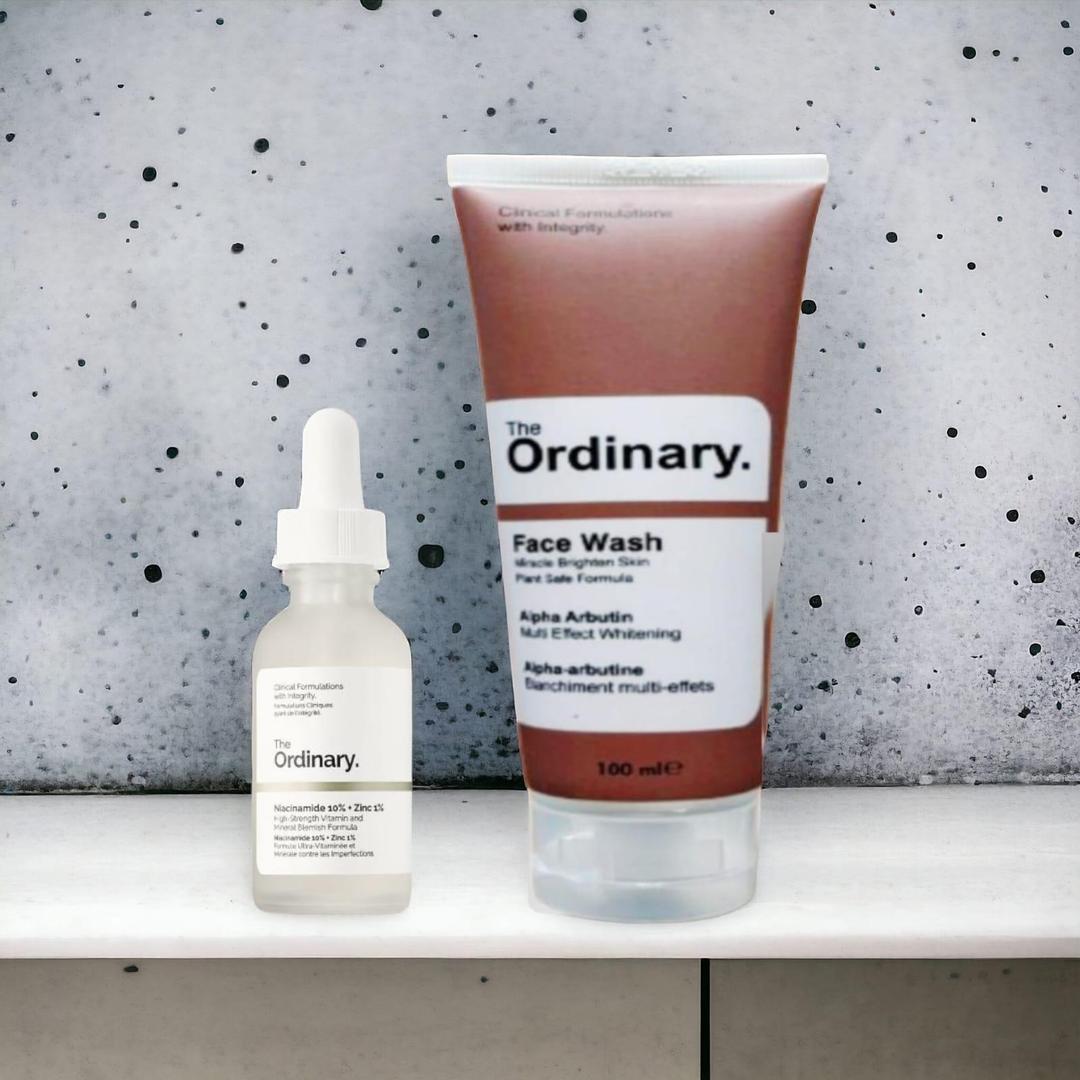 Niacinamide Serum & Alpha Arbutin Face Wash Duo Set