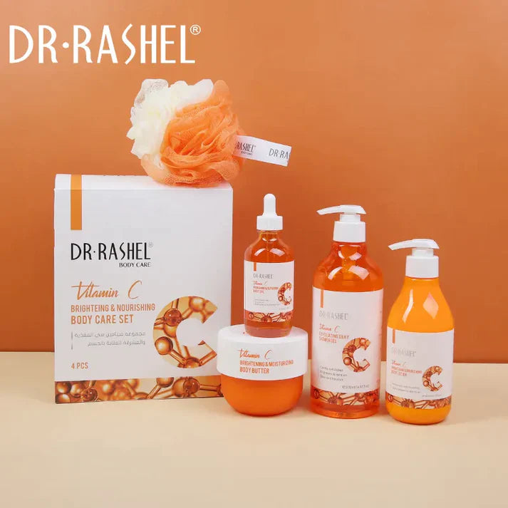 Vitamin C Brightening Body Care Set – 4-Piece Nourishing Kit
