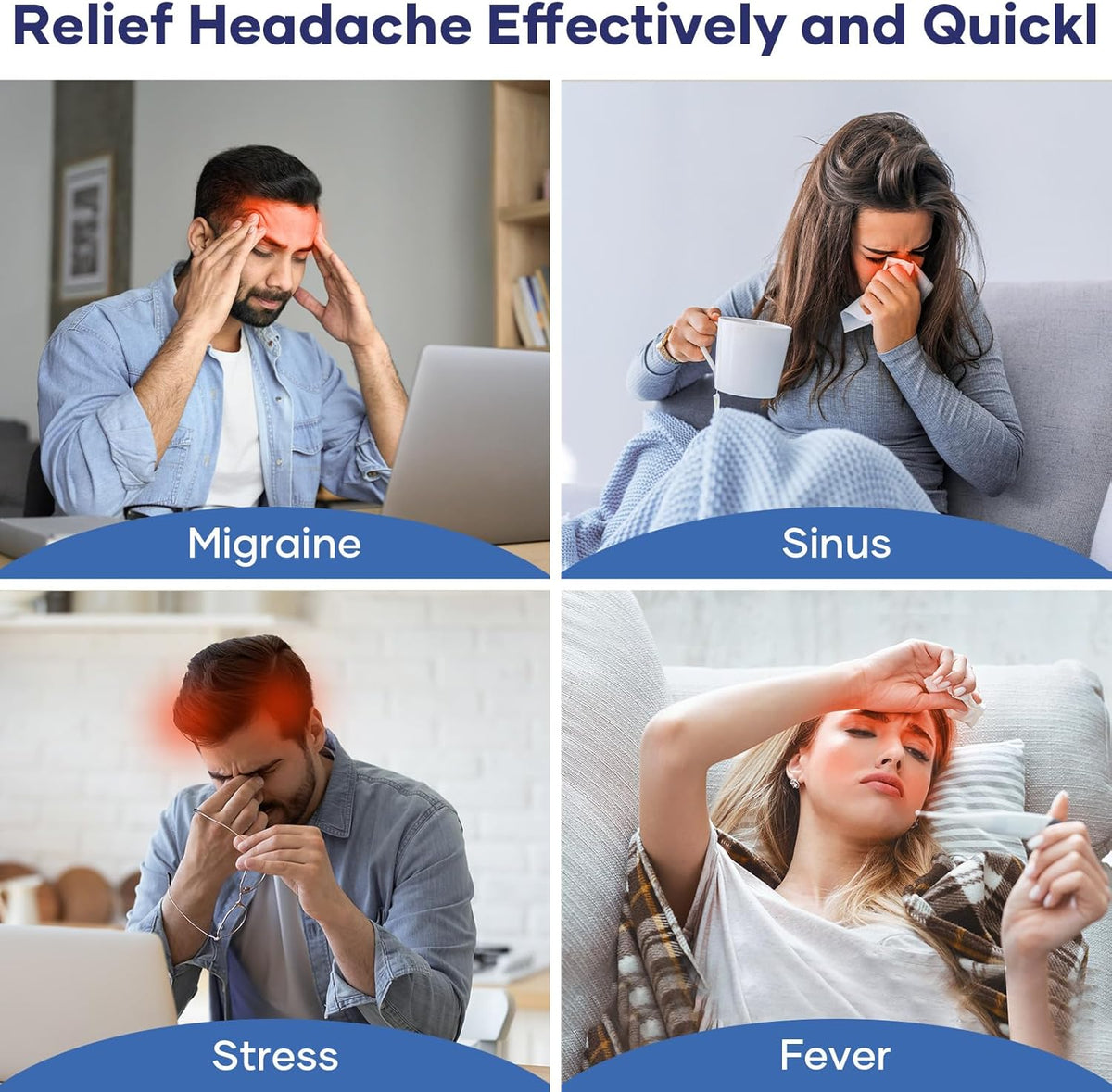 Migraine Relief Cap With Box - Instant Headache Relief